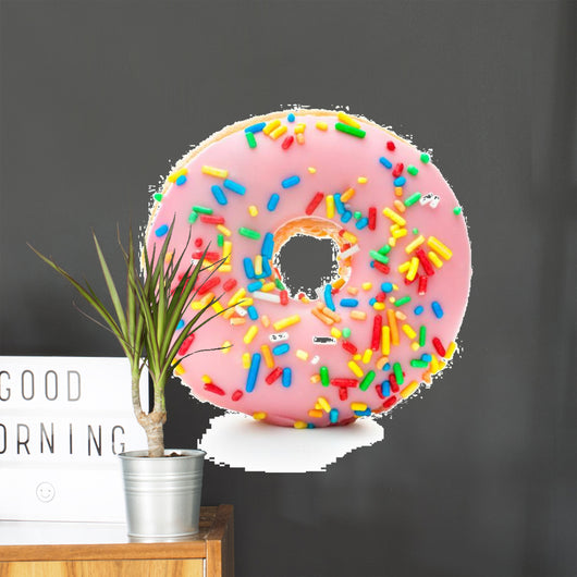 Delicious donut with sprinkles