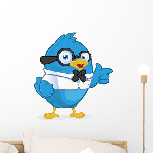 Blue Bird Geek Wall Decal