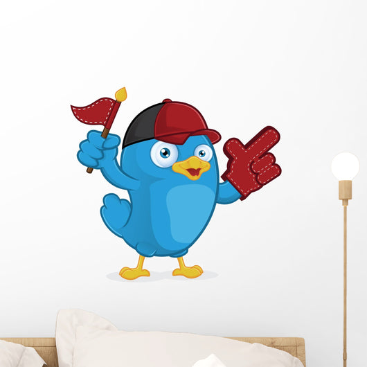 Blue Bird Supporter Wall Decal