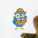 Detective Blue Bird Wall Decal