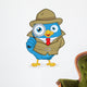 Detective Blue Bird Wall Decal