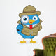 Detective Blue Bird Wall Decal