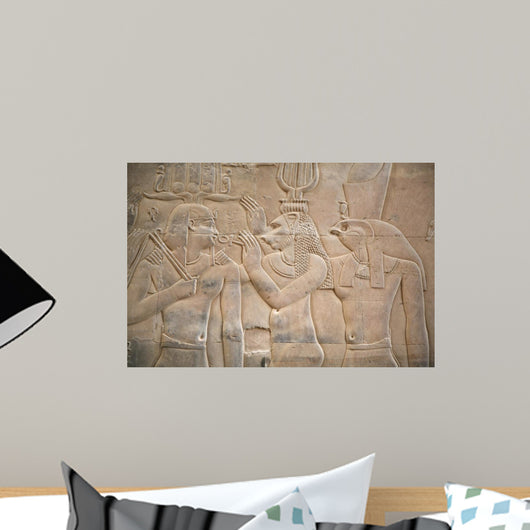 Wall With Relief of an Egyptian Scene