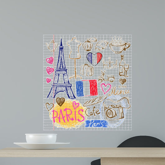 vector hand drawn paris illustration