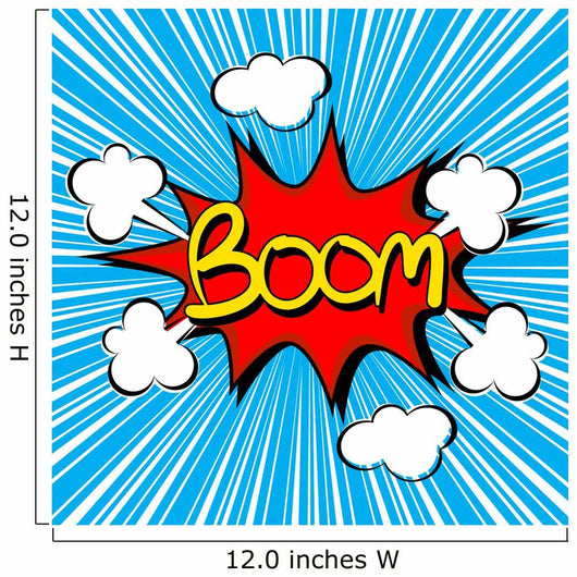 Boom with radial speed. comic speech bubble