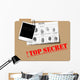 Top Secret follder Wall Decal