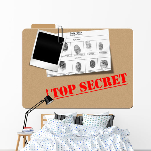 Top Secret follder Wall Decal