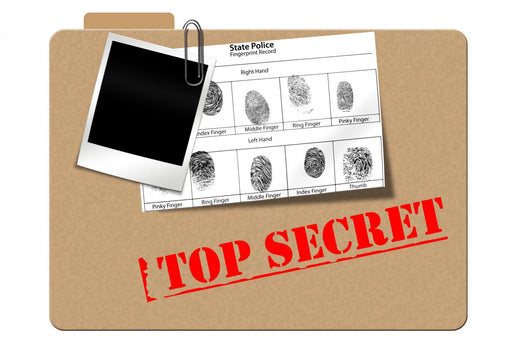 Top Secret follder Wall Decal