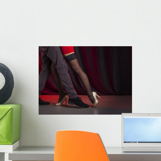 Two tango dancers passion