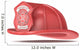 Firefighter Helmet. Classic Red with badge. Isolated. Wall Decal