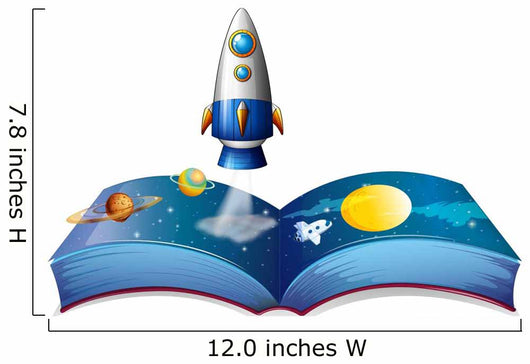Outer Space Book Wall Decal