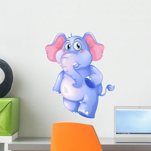 A Young Blue Elephant Wall Decal