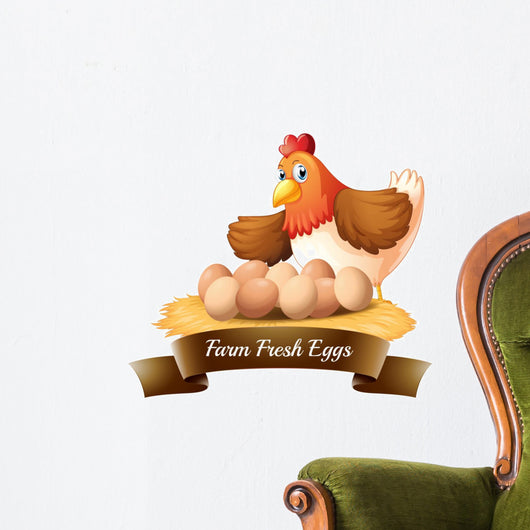 Fresh eggs from the farm Wall Decal