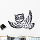 Silhouette Flying Owl Wall Decal