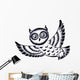 Silhouette Flying Owl Wall Decal