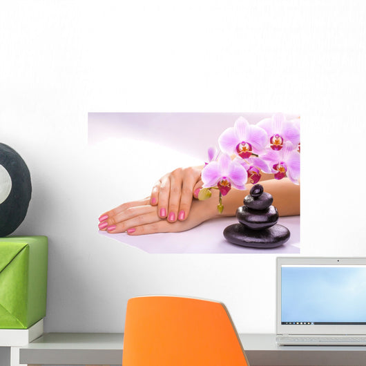 Beautiful Manicure White Wall Decal