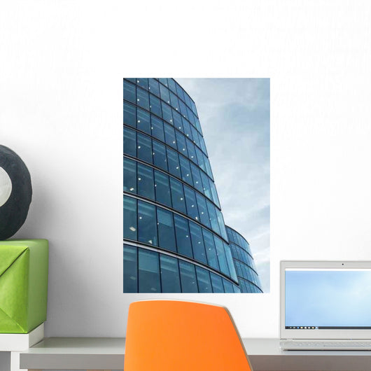 Blue Glass Wall Decal