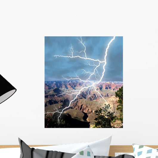 canyon storm Wall Mural