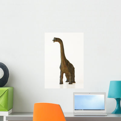 Tall Brachiosaurus Dinosaur or shown on a wall