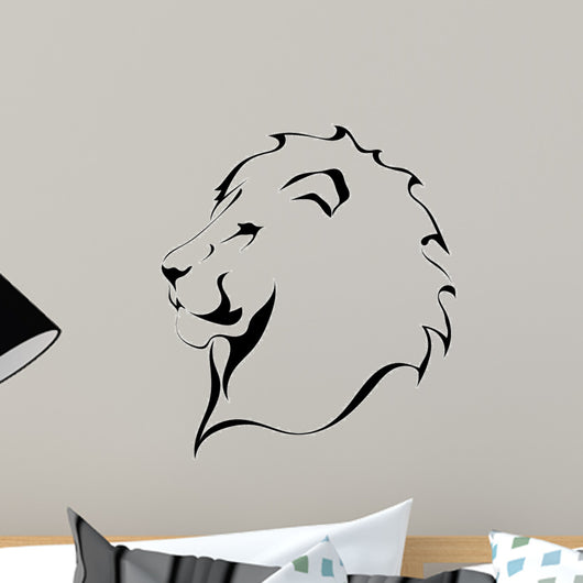Lion head on a white background. Tattoo
