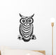 Decorative Silhouette Owl Wall Decal