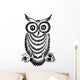 Decorative Silhouette Owl Wall Decal