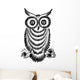 Decorative Silhouette Owl Wall Decal
