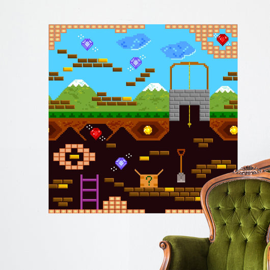 retro video game Wall Mural