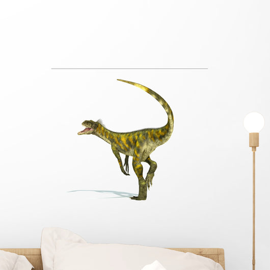 Herrerasaurus dinosaur, photorealistic representation. Dynamic v