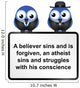 Atheist Adage Sign Wall Decal
