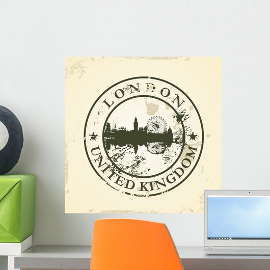 Grunge rubber stamp with London, United Kingdom