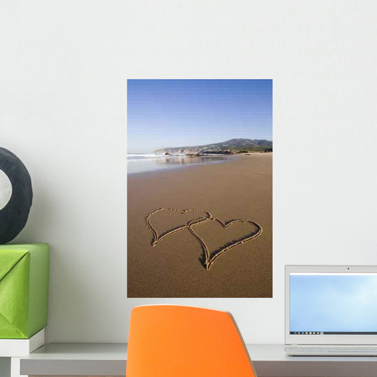 Tho Heart Shapes Written Wall Decal