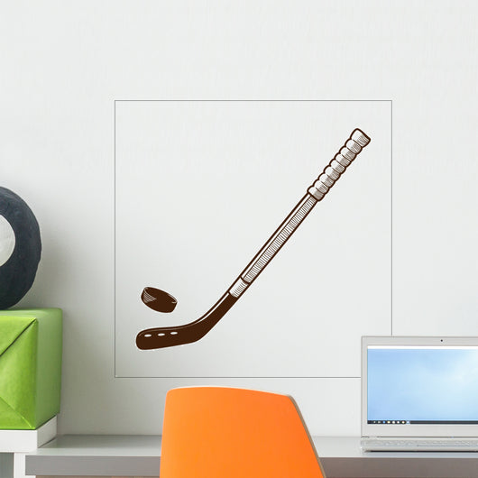 Ice hockey stick isolated on white