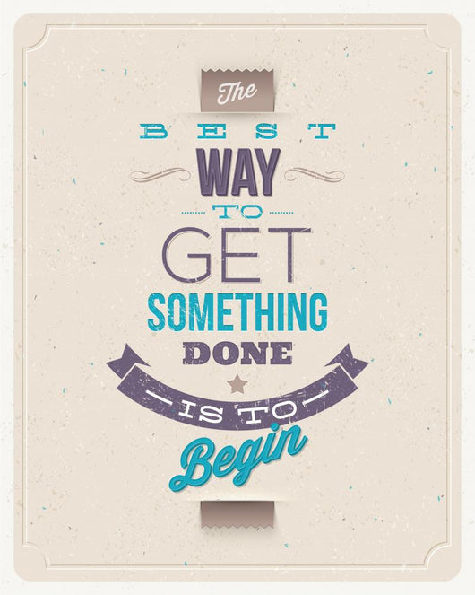 Motivating Quotes. Typographical vector design