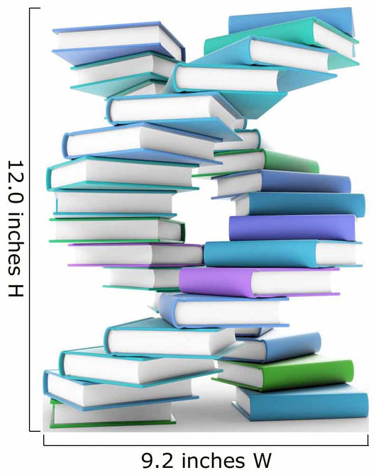 Books forming a DNA spiral