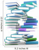 Books forming a DNA spiral