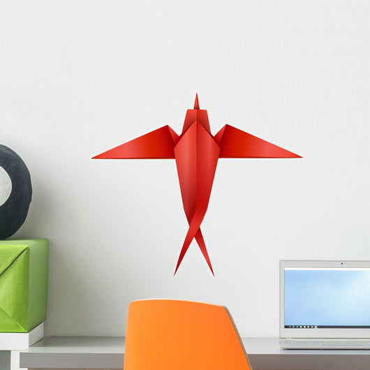 Origami swallow Wall Decal