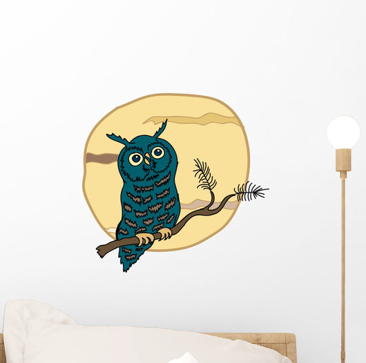 Owl Wall Decal Design 1