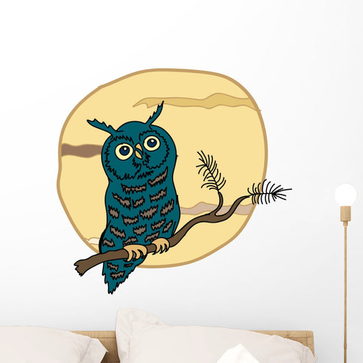 Owl Wall Decal Design 1