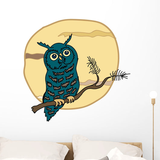 Owl Wall Decal Design 1
