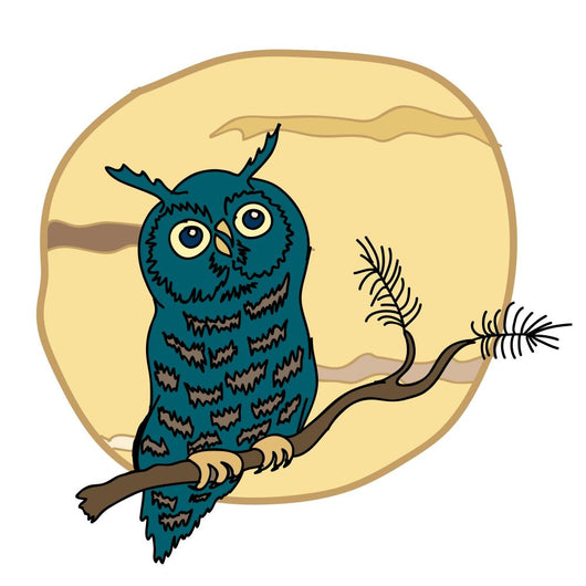 Owl Wall Decal Design 1