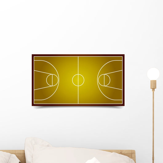 Basketball Court Wall Mural