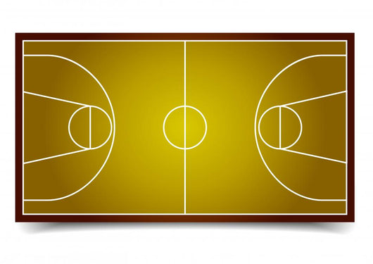 Basketball Court Wall Mural