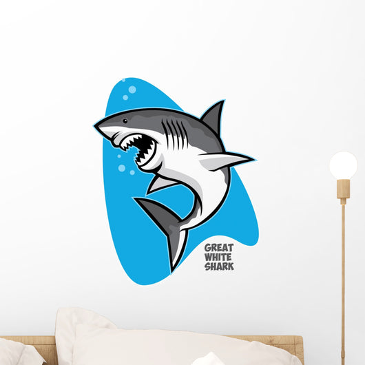great white shark Wall Decal