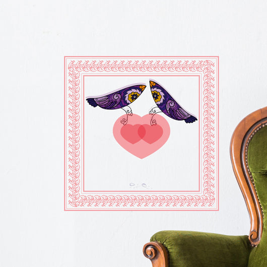 Two Love Birds. Wall Decal