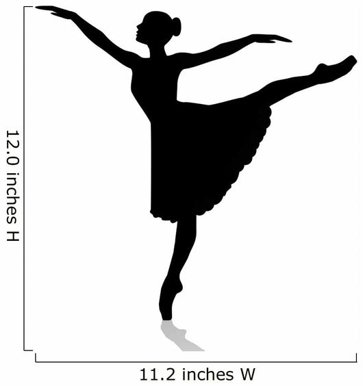 Silhouette Di Ballerina Su Sfondo Bianco