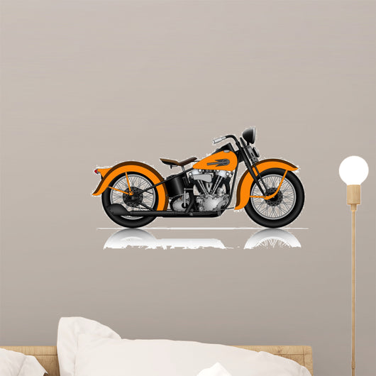 orange motorcycle