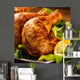 Grilled chicken legs and vegetables