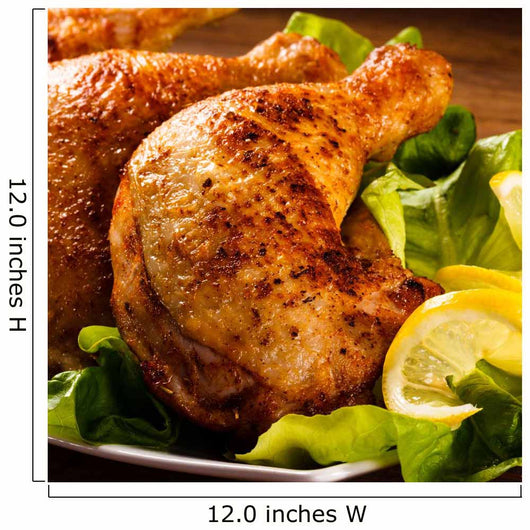 Grilled chicken legs and vegetables