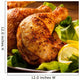 Grilled chicken legs and vegetables